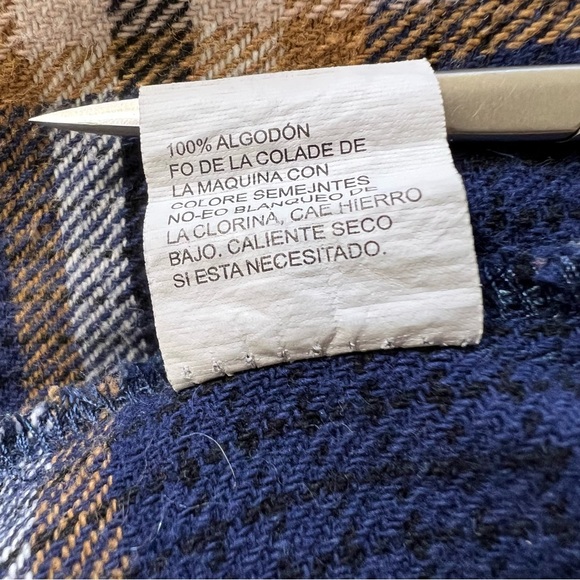 Plains Western Wear Blue Yellow Buffalo Plaid Check Shirt size 2XLT Tall Man - Picture 5 of 7